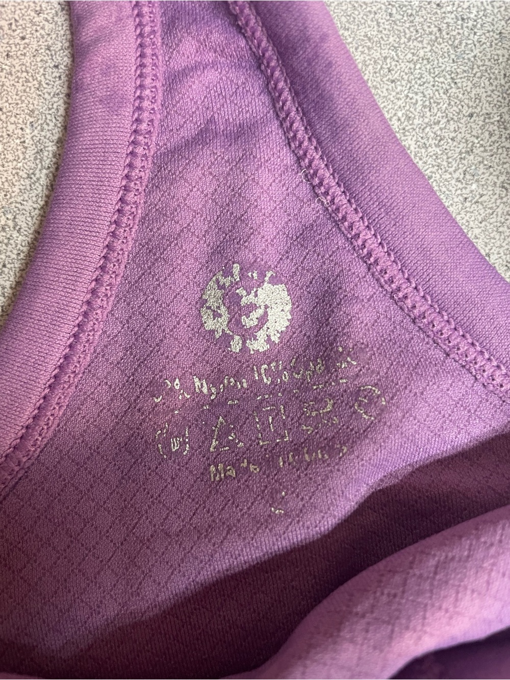 Athleta Ribbed Racerback Tank - Lavender Purple - Picture 3 of 4
